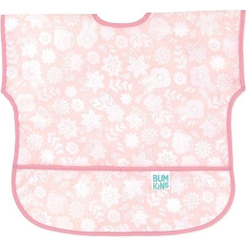 Bumkins Bibs, Baby and Toddler Bibs, Bibs for Girls and Boys, Large for 1-3 Years, Short Sleeve Waterproof Bib for Kids