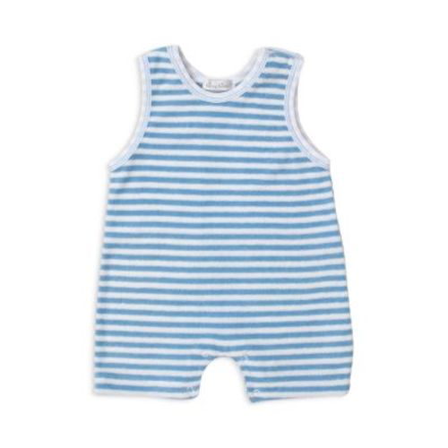 Boys' Striped Terry Sleeveless Romper - Baby