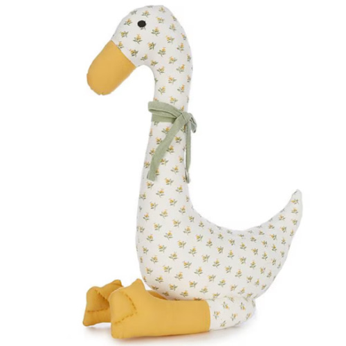 Edgehill Collection x Kristin Ellen Hockman Queenie Yellow Floral Plush Duck