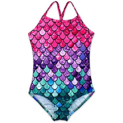 Girls One Pieces Swimsuit Cute Swimwear Bathing Suits 2-12 Years