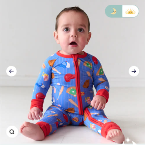 Blue All Stars Zippy - Little Sleepies