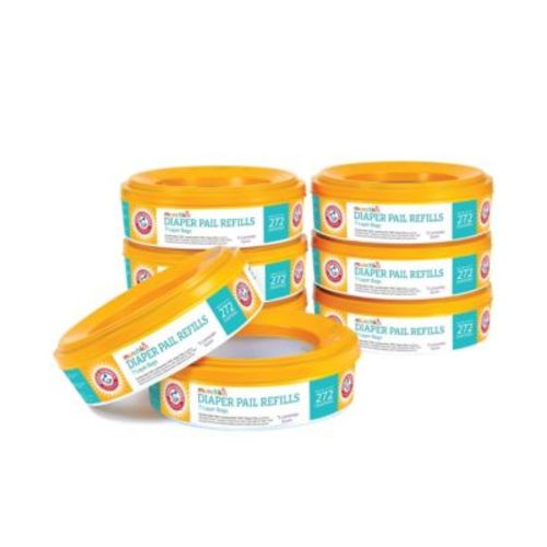 Baby Arm and Hammer Diaper Pail Refill Rings, 8 Pack