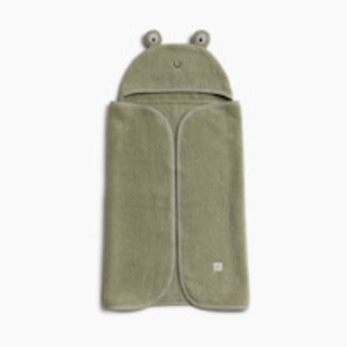 Tiny Kind Cozy Critter Organic Towel - Frog, 0-24 M