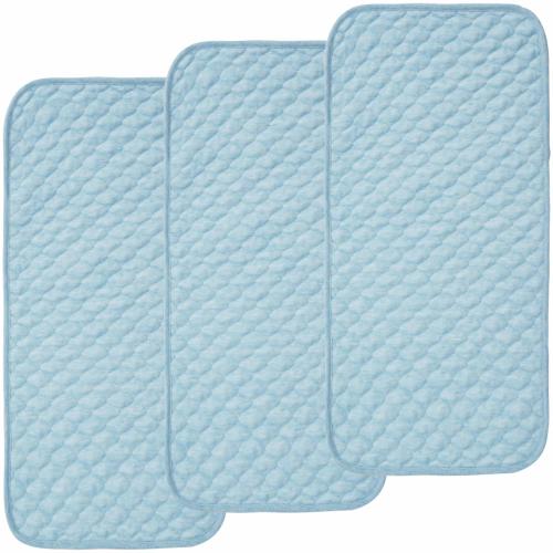 BlueSnail Quilted Thicker Longer Waterproof Changing Pad Liners for Babies(Blue)