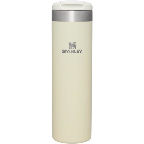 Stanley AeroLight Transit Bottle 20 oz | Locking Drink Through Lid | Leak Resistant Water Bottle or Coffee Travel Mug | Lightweight Insulated Stainless Steel | BPA-Free | Cream Glimmer