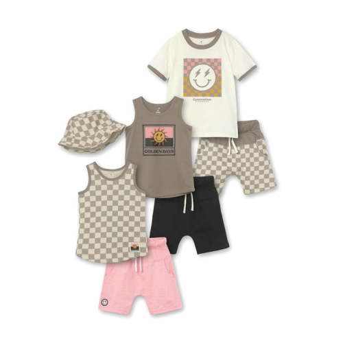 Little Star Organic Toddler Boy 7Pc Outfit Set, 12M-5T