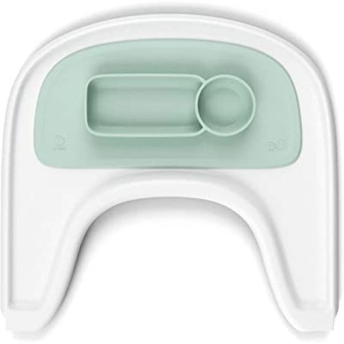 ezpz by Stokke Placemat, Soft Mint - Fits Stokke Tray for Tripp Trapp - Helps Prevent Messy Mealtimes - Durable, Convenient, Dishwasher & Microwave Safe - 100% Silicone