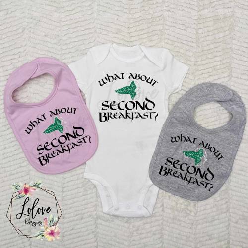 What About Second Breakfast baby bodysuit - New Dad gift / Baby boy coming home outfit / Baby girl coming home outfit