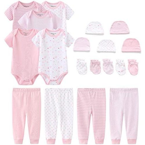 Kiddiezoom Newborn Baby Girl Boy Clothes Baby Outfits Pants Bodysuits Gifts Set Layette Set 0-3 Months