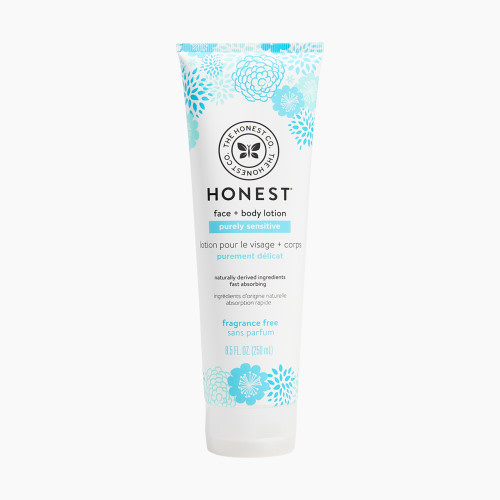 The Honest Company Face & Body Lotion - Sensitive (Fragrance Free), 8.5 Oz