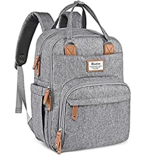 Amazon.com: Diaper Bag Backpack, RUVALINO Multifunction Travel Back Pack Maternity Baby Changing Bags, Large Capacity, Waterproof and Stylish, Gray : Baby