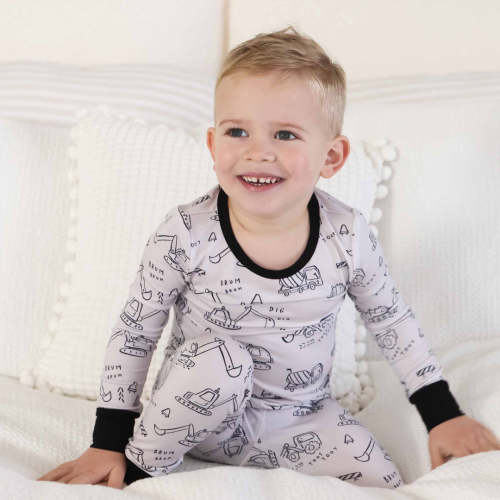 Doodle Dozers Two Piece Pajama Set