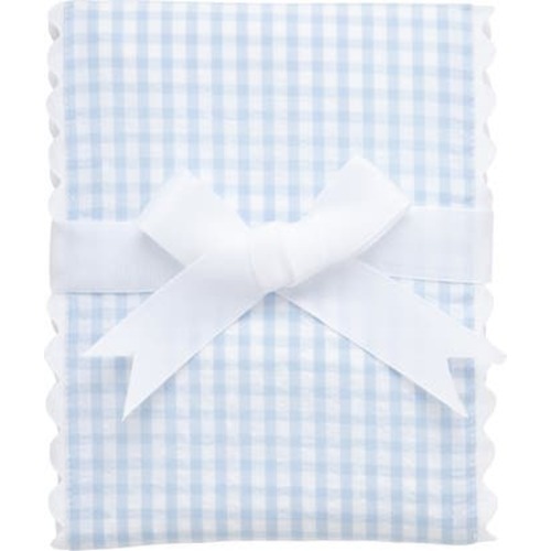 Big Check Fancy Fabric Burp Cloth