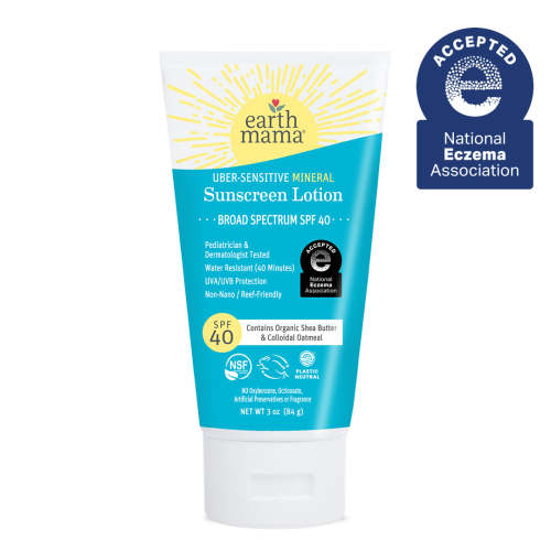Uber-Sensitive Eczema Safe Mineral Sunscreen | Earth Mama
