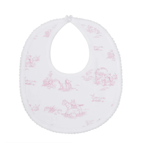 Toile Bib white/pink color