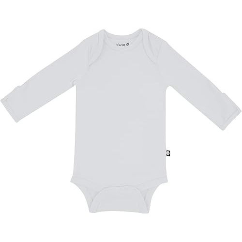 KYTE BABY Soft Bamboo from Rayon Long Sleeve Unisex Bodysuit, 0-24 Months