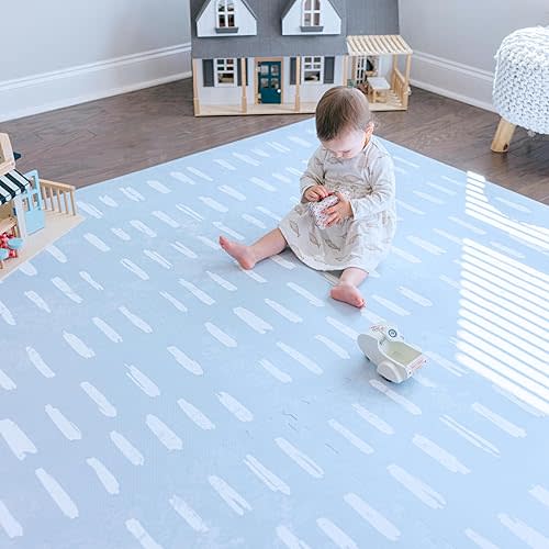 Baby Play Mat for Floor - Shoreline (6x6ft) - Premium EVA Foam Play Mat for Babies & Toddlers (Ages 0-5+) Non-Toxic Playmat for Tummy Time, Crawling & Playroom - Stylish & Comfortable