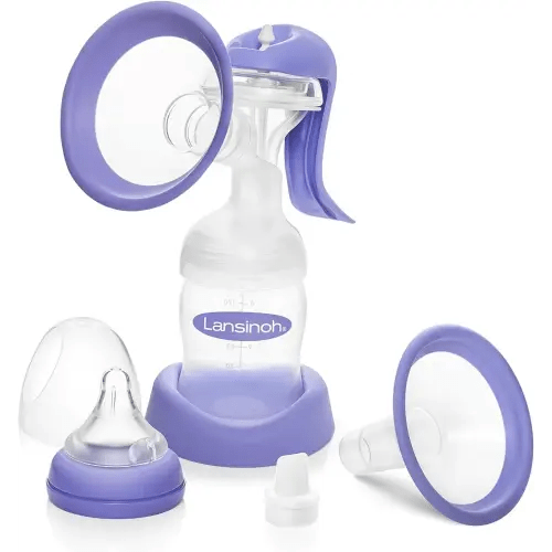 Lansinoh Manual Breast Pump, Hand Pump for Breastfeeding
