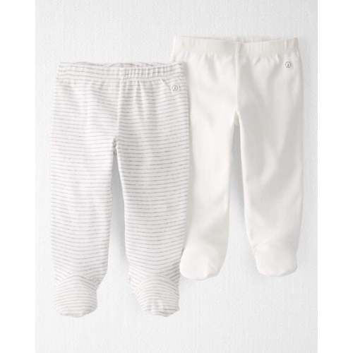 Baby 2-Pack Organic Cotton Rib Footed Pants | Carter's