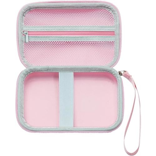 JADENS Label Maker Case D110 D11 Label Maker, Compatible with Phomemo D30 D35 Label Maker, Label Maker Box for NIIMBOT D11 Label Printer Labeler with Handle for Organization, Pink (Case Only)
