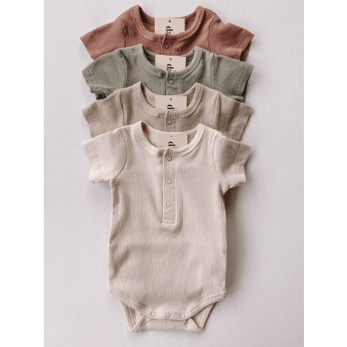 short sleeve ribbed bodysuits