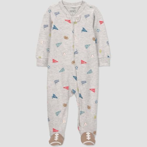 Carter's Just One You® Baby Boys' Sports Graphic Sleep N' Play - Gray 6M