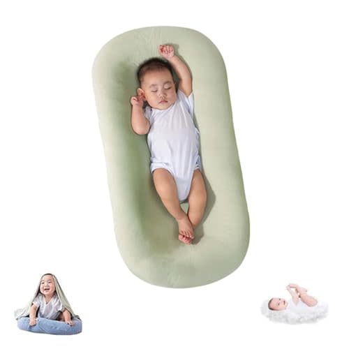 Baby Lounger 0-24 Months, Newborn Lounger Nest Sleeper, Baby Lounger for Newborn, Soft Organic Cotton Breathable Lounger Pillow for Infants Newborn