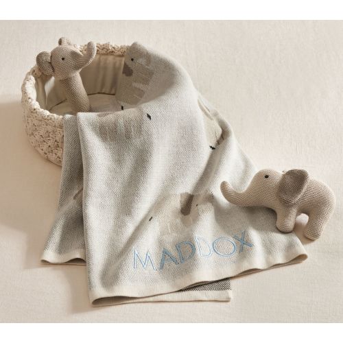 Intarsia Animal Baby Gift Set