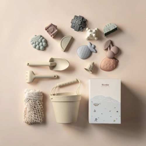 Silicone Beach Toy Set | Standard Box | Beige