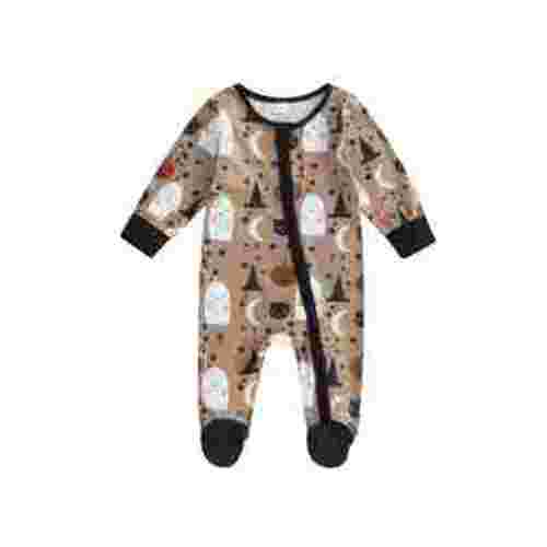 Wassery Baby Boys Girls Footies Rompers Halloween Bodysuits Long Sleeve Zipper Jumpsuit 0-6 Months Newborn Infant Fall Clothes