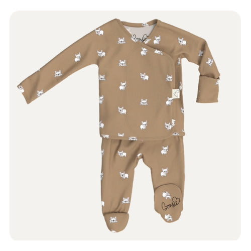 Footie - Frenchie – Bonsie Skin to Skin Babywear