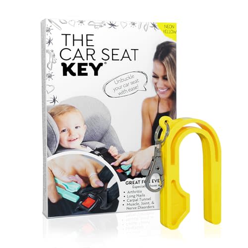 The Car Seat Key by NAMRA Made in USA (Neon Yellow, 1 Count (Pack of 1))