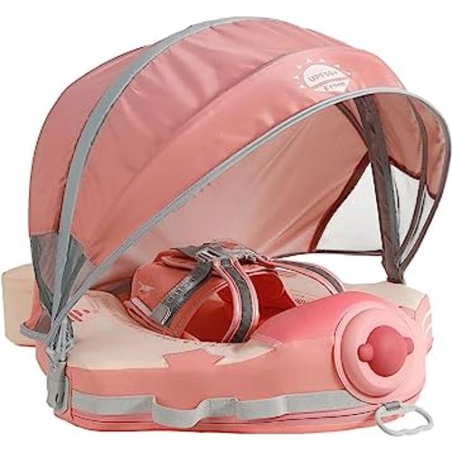 Mambobaby Baby Float with Canopy - Pink Airplane
