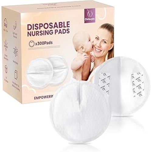 Ultra-Absorbent Disposable Nursing Pads,Super Soft & Breathable Breast Pads,Make The Breasts Light and Stay Dry,Breastfeeding Essentials for Moms,300 Count