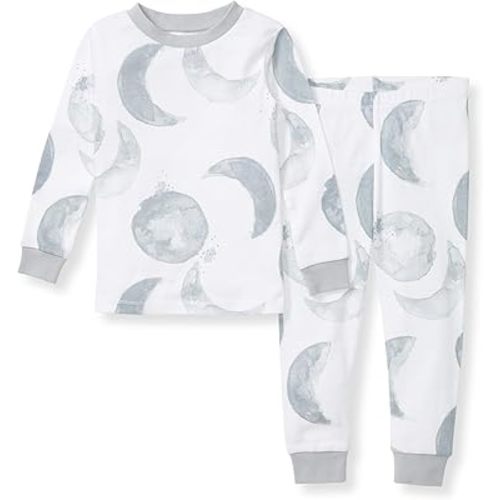 Burt's Bees Baby Infant and Boys' 2-Piece Long Sleeve Tee and Long Pant Cotton Pajama Set