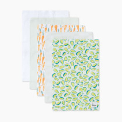 Burt's Bees Baby Organic Burp Cloth (5 Pack) - Carrots & Avocados