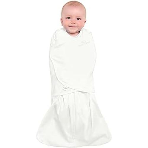 Amazon.com: HALO 100% Cotton Sleepsack Swaddle, 3-Way Adjustable Wearable Blanket, TOG 1.5, Cream, Small, 3-6 Months : Baby
