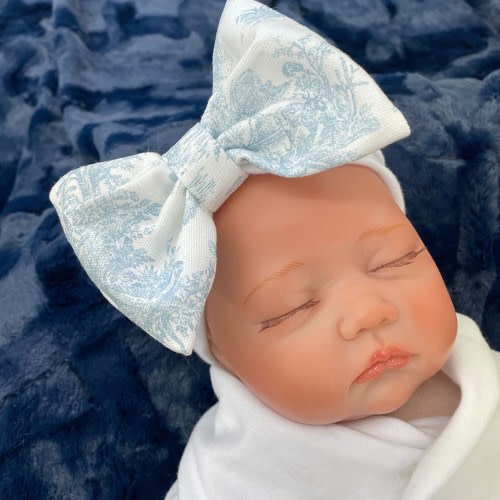 Blue, Pink, Gray or, Sage Green, Toile Headband