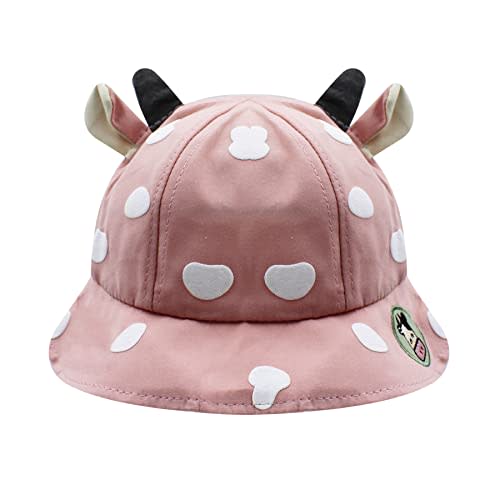 RARITYUS Wide Brim Sun Protection Hat Funny Summer Packable Fisherman Cotton Cute Frog Mouse Ear Bucket Hat for Kids Toddler