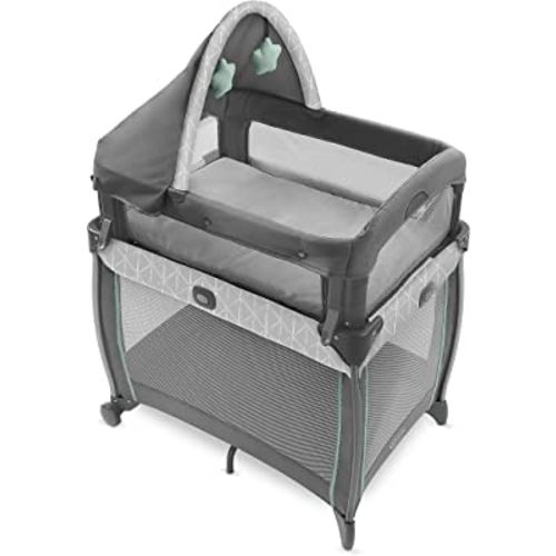 Graco My View 4 in 1 Bassinet | Infant to Toddler Bassinet with 4 Stages, Derby , 23.19x33.5x32.25 Inch (Pack of 1)