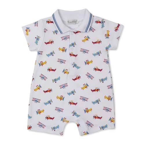 Let's Fly Away Short Playsuit w/ Collar