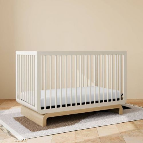 Storkcraft Santorini 5-In-1 Convertible Crib with Toddler Guardrail