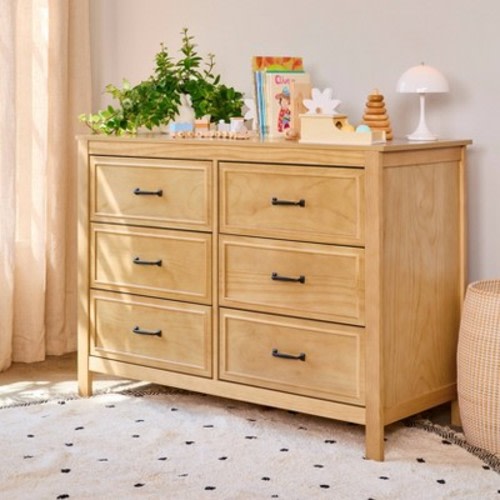 DaVinci Charlie 6-Drawer Double Dresser - Honey