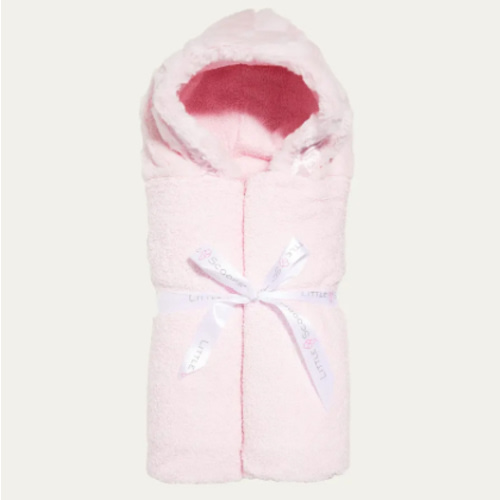 Little Scoops Girl's Plush Hooded Towel
