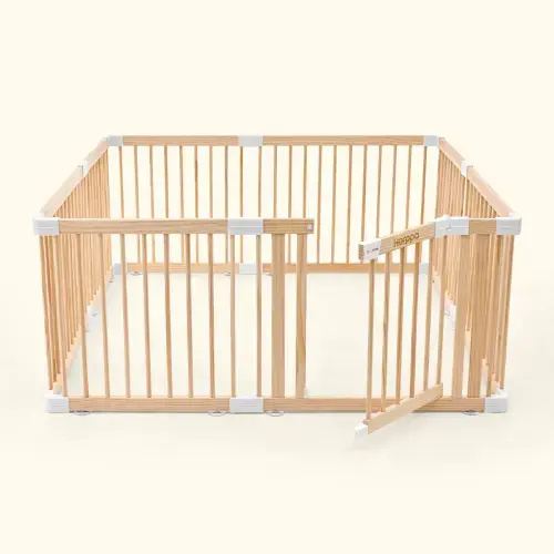 HARPPA Wooden Baby Gate Playpen (57x57x24)
