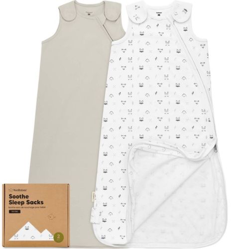 Keababies 2-pack Sleep Sacks For Babies, Soothe Sleeping Sack Wearable Blanket, Infant, Toddler, Newborn Swaddle Sack