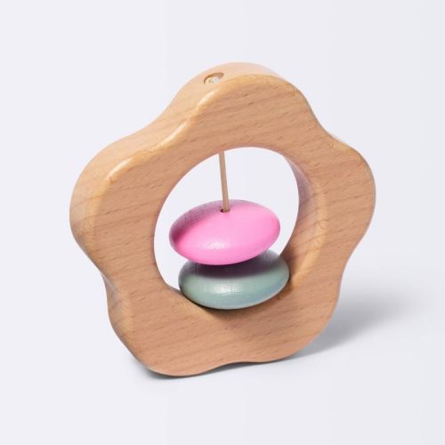 Wooden Baby Rattle - Flower - Cloud Island™