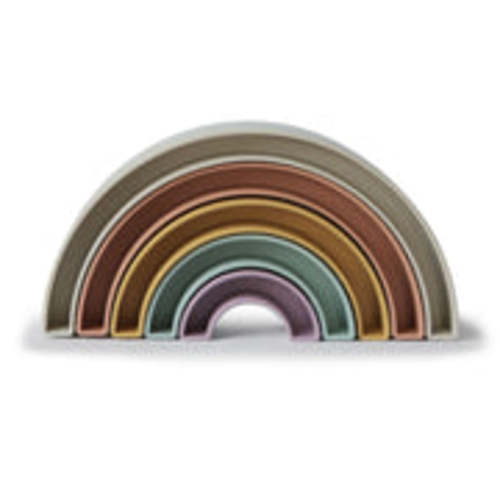 Mushie Baby Rainbow Stacker Toy