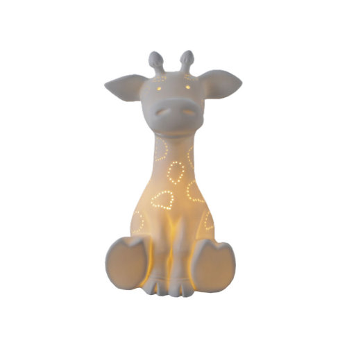 Bungalow Rose Stoneware Giraffe Shaped Lamp With Inline Switch | Wayfair