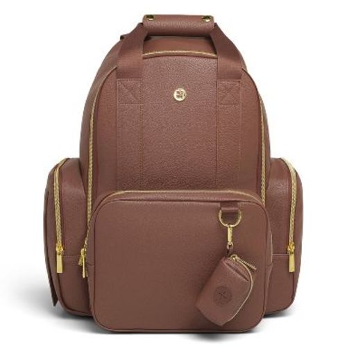 Huggies Signature Pack Diaper Bag - Cognac Leather